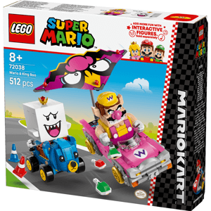 LEGO® Super Mario™: Mario Kart™ – Wario & King Boo Figures and 2 Karts 72038